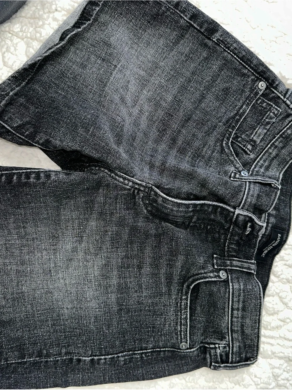 Dark Gray Denim Jeans